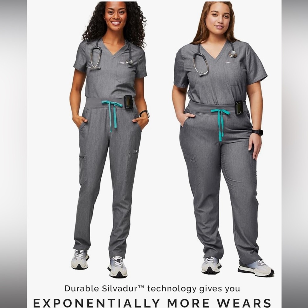 FIGS Catarina Scrub Tops for Women — Classic Fit, 1 Pocket FIGS YOLA pants XS/SM - Picture 14 of 17